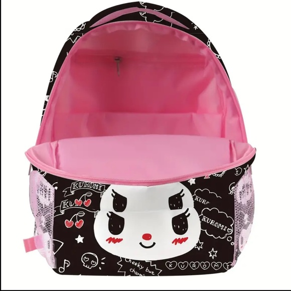 ? Hello Kitty Sanrio Heimei Kuromi Authorized Cartoon Backpack - Black Beauty main image 9